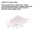Square Tin Storage Box for Nail Art