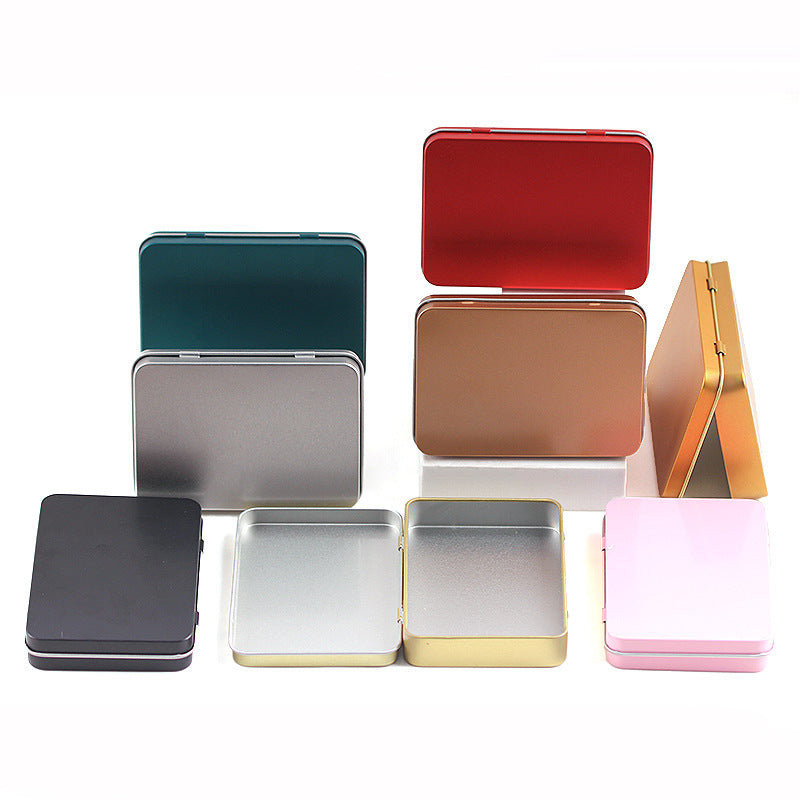 Square Tin Storage Box for Nail Art