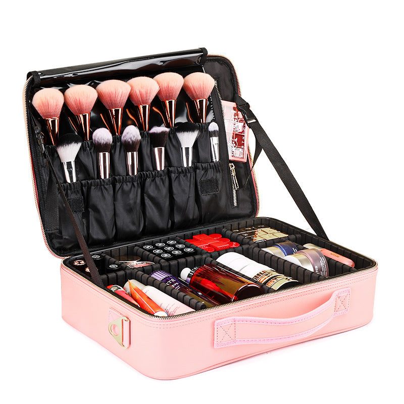 leather cosmetic bag