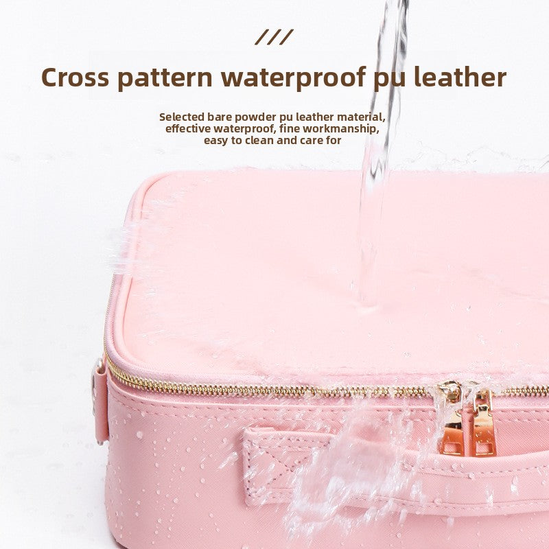 leather cosmetic bag