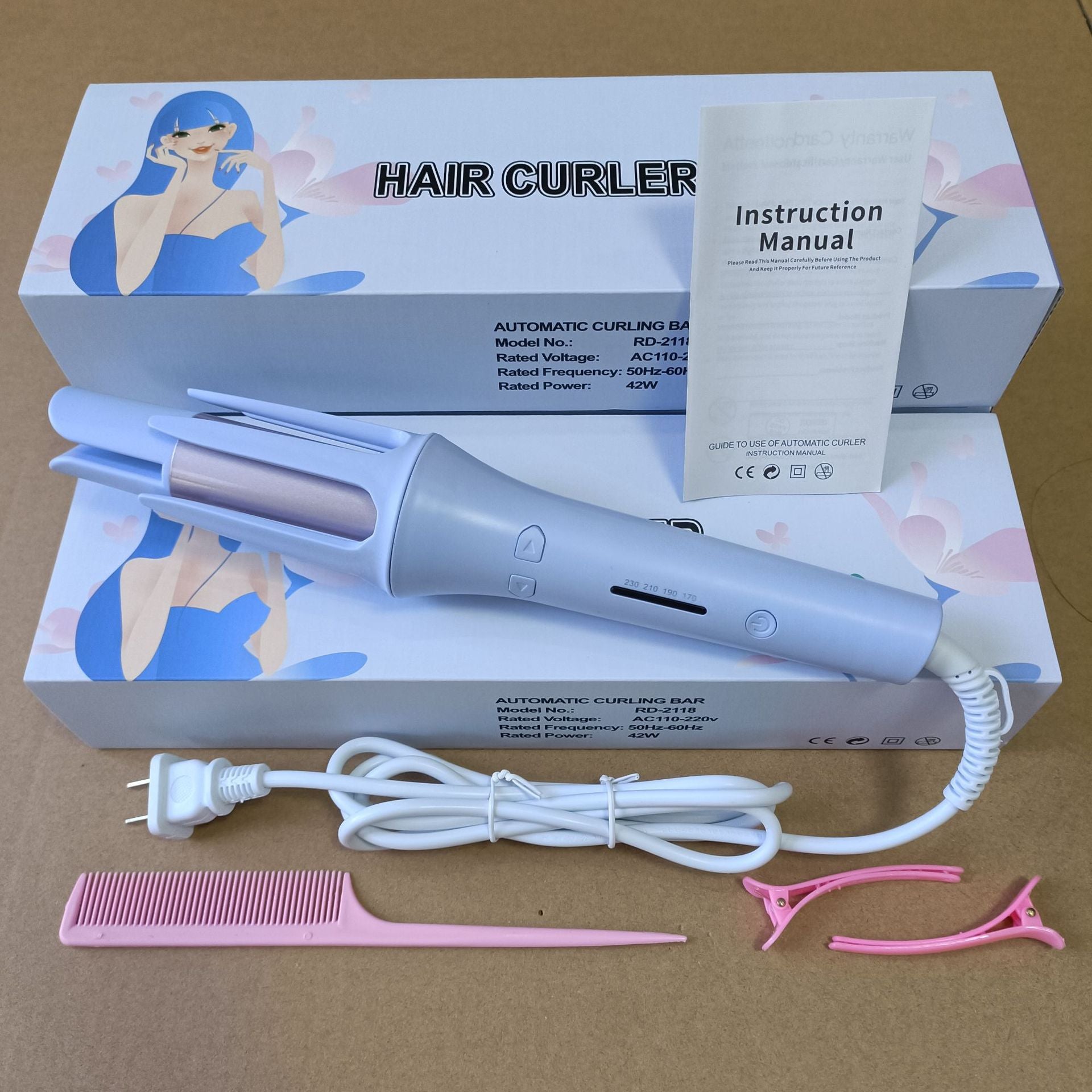 Automatic Hair Curling Iron with Negative Ion Technology