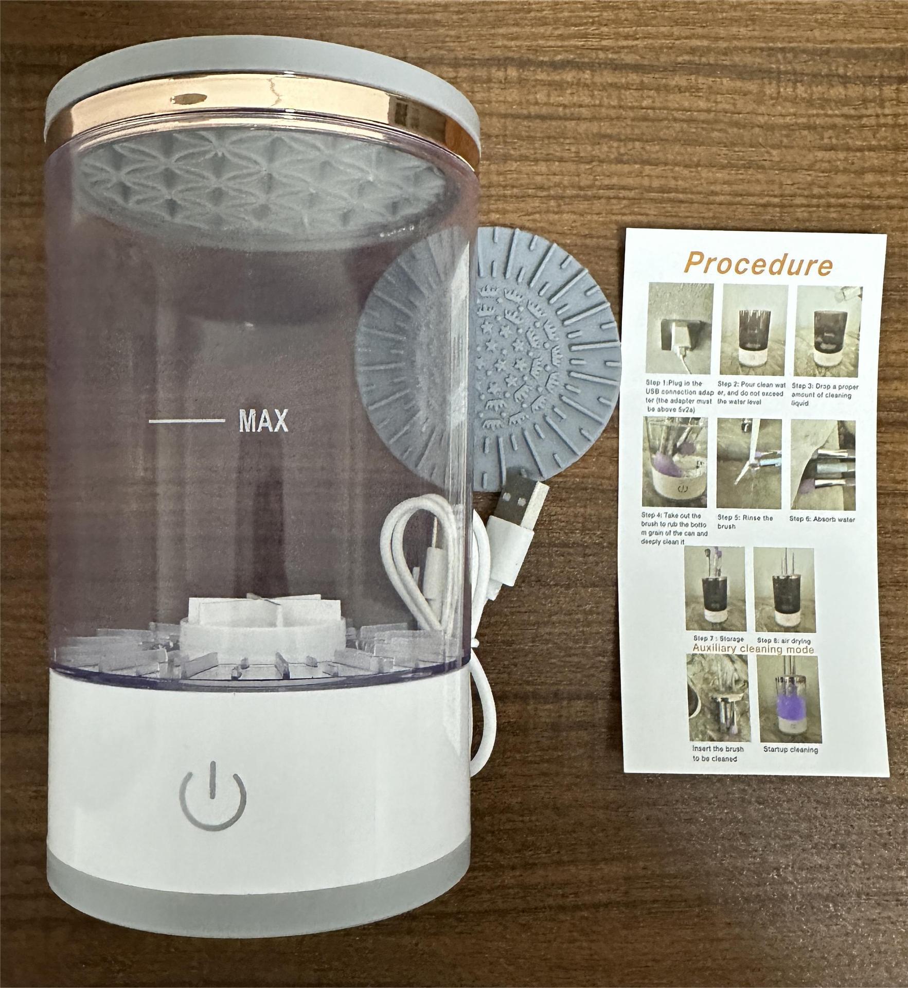Makeup Brush Cleaning Machine with UV Sterilization