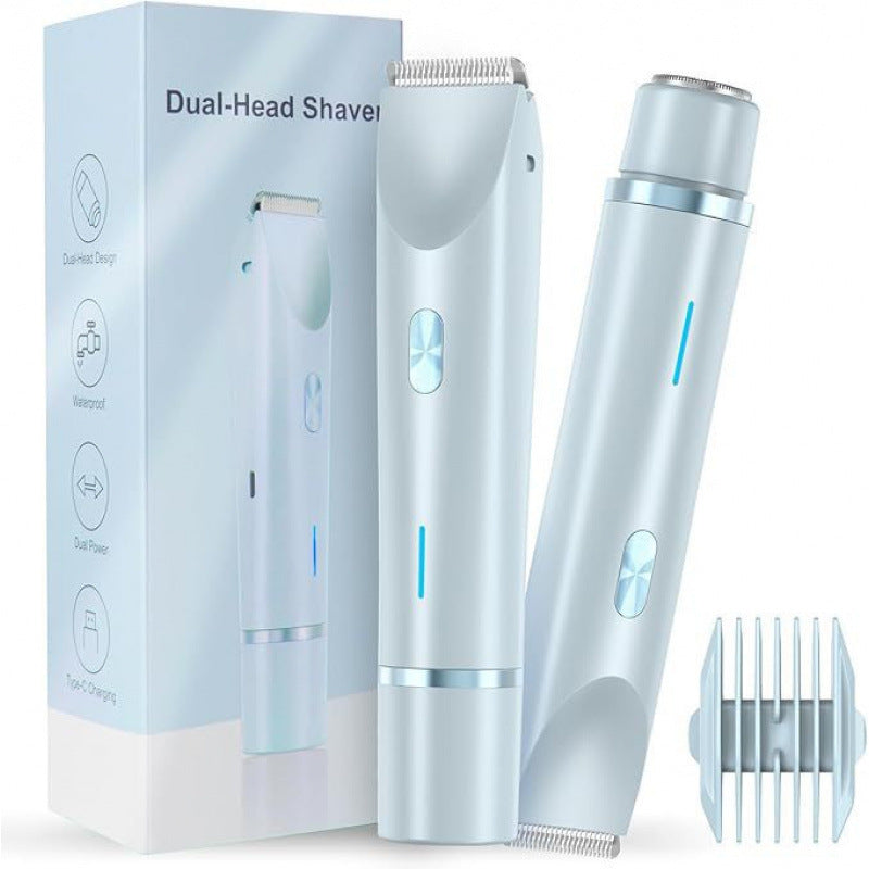 Dual Head Rechargeable Hair Removal Shaver