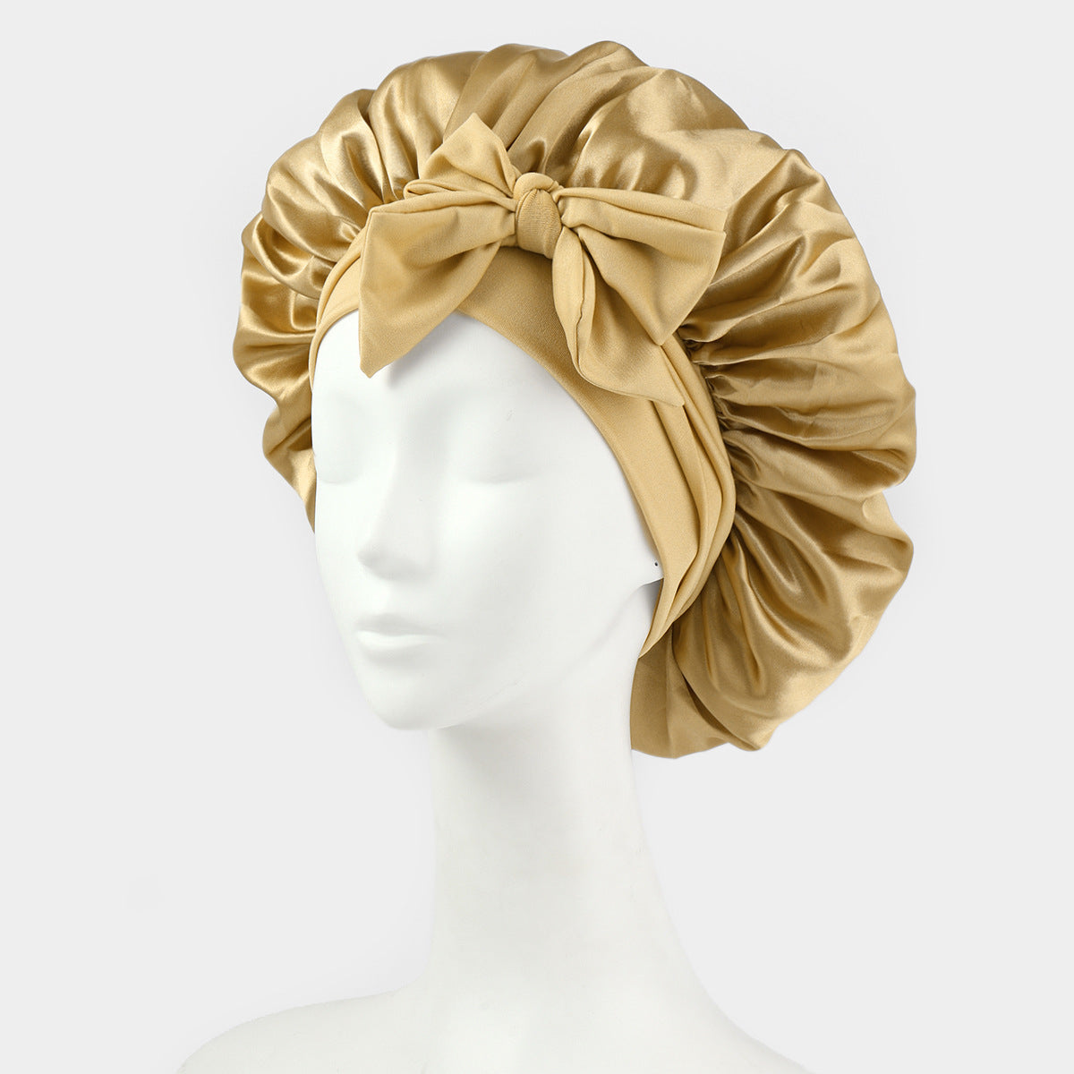 ribbon satin sleep cap