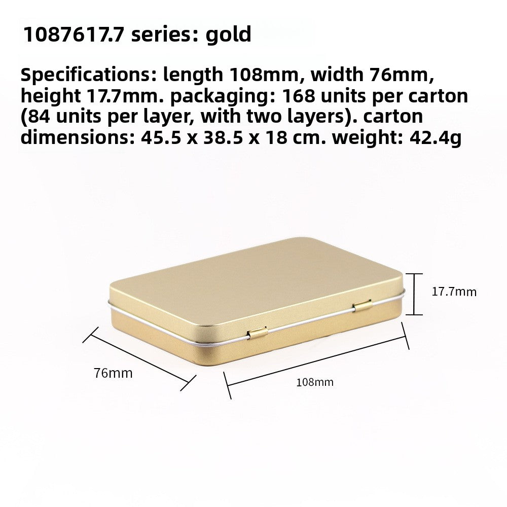 Square Tin Storage Box for Nail Art