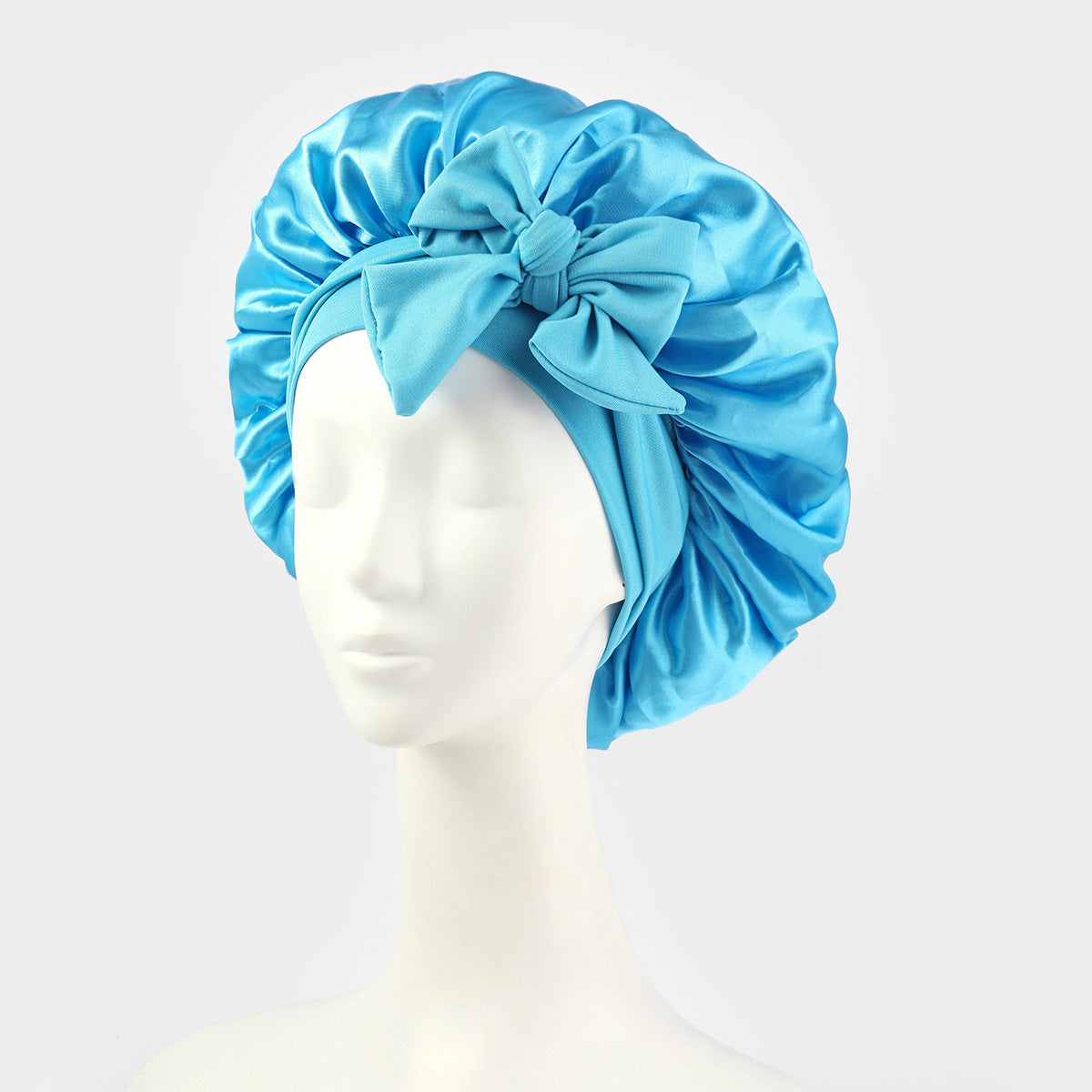 ribbon satin sleep cap