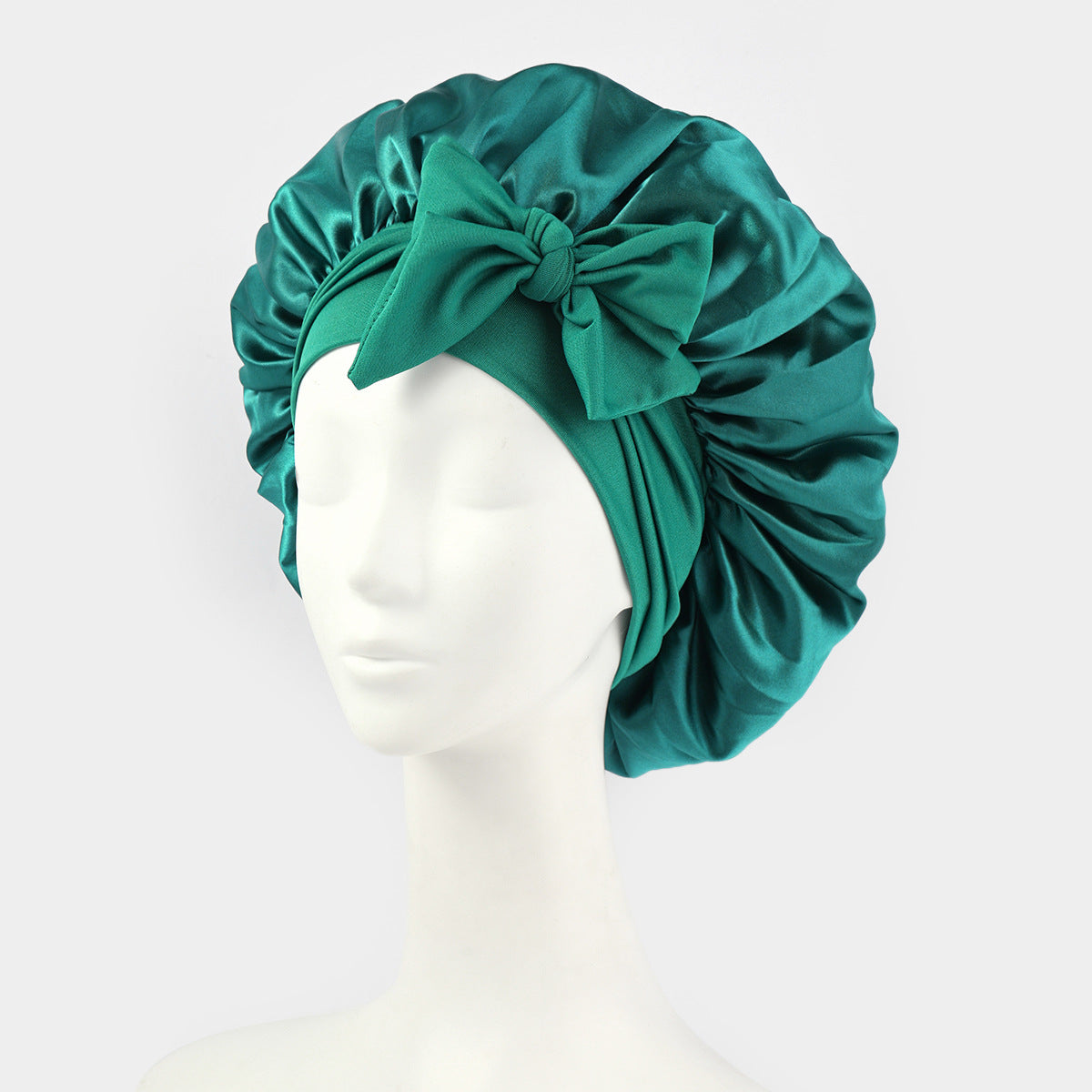 ribbon satin sleep cap