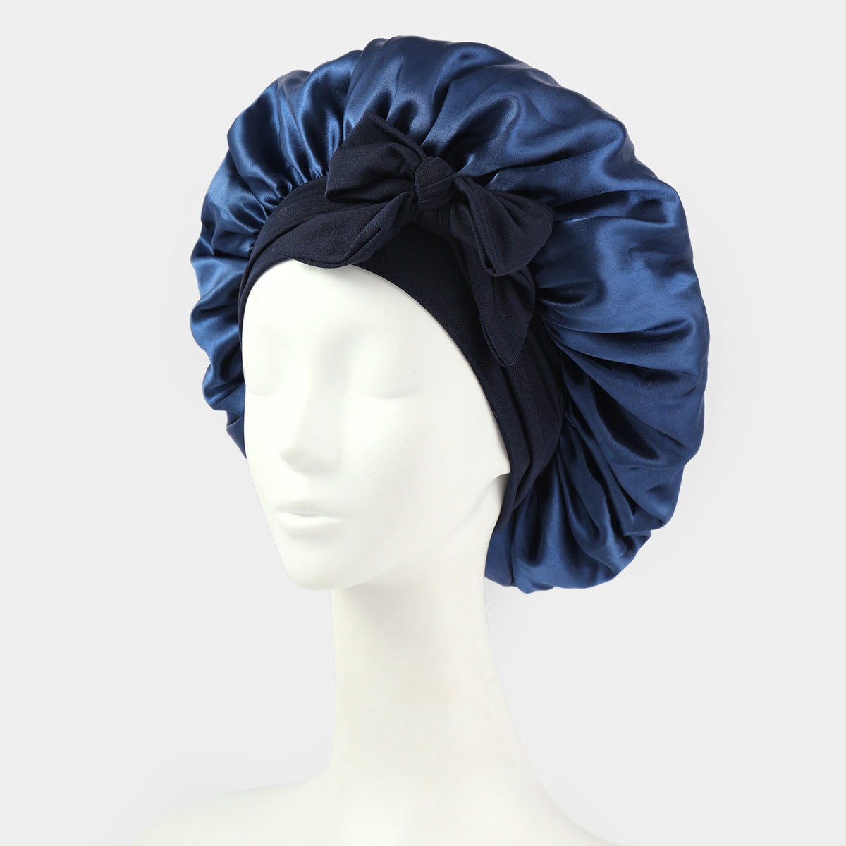 ribbon satin sleep cap