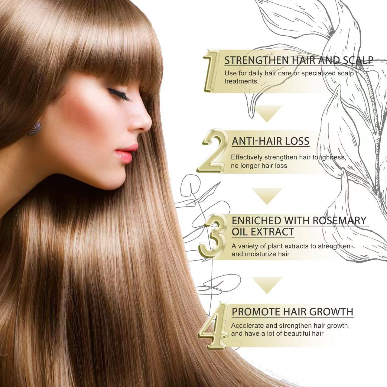 SOL LORA Rosemary dense hair essential oil hair repair hair damage anti-loss soft hair nourishing hair hair care oil