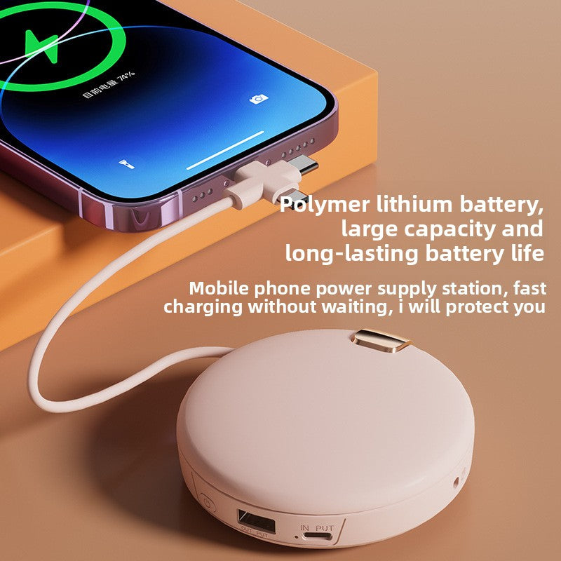 Makeup mirror warm hand warmer charging battery