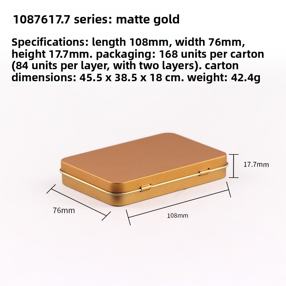 Square Tin Storage Box for Nail Art