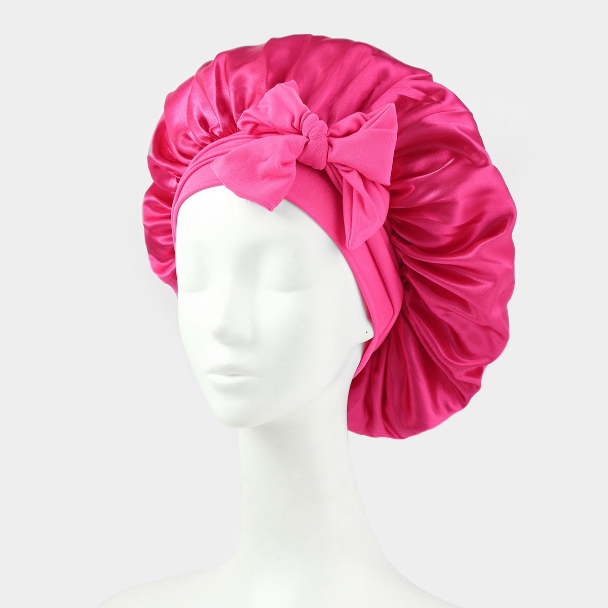 ribbon satin sleep cap