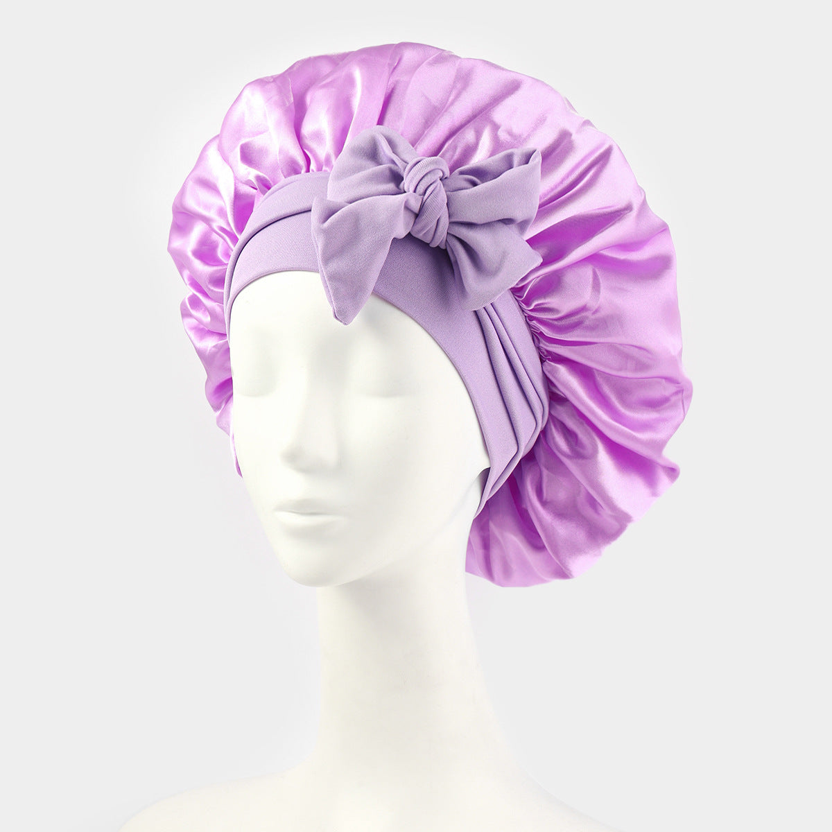 ribbon satin sleep cap