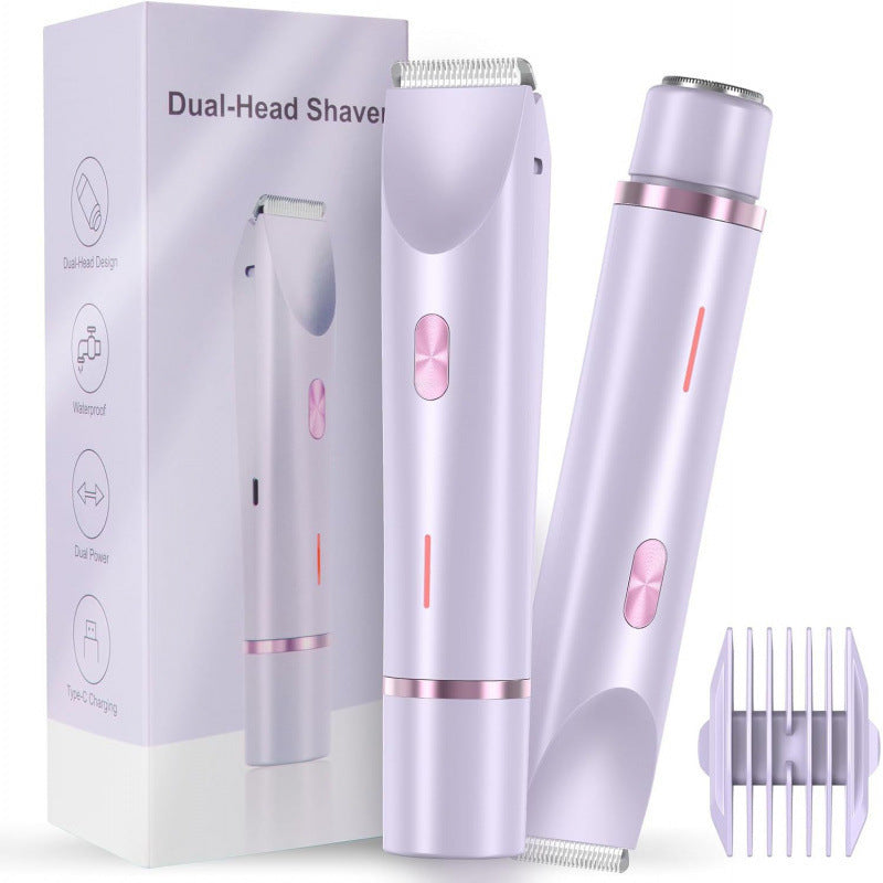 Dual Head Rechargeable Hair Removal Shaver