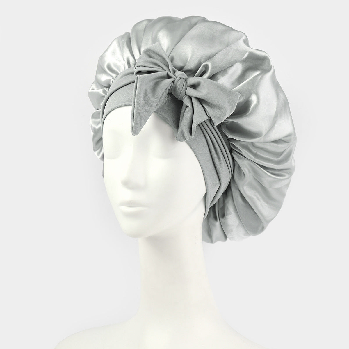 ribbon satin sleep cap