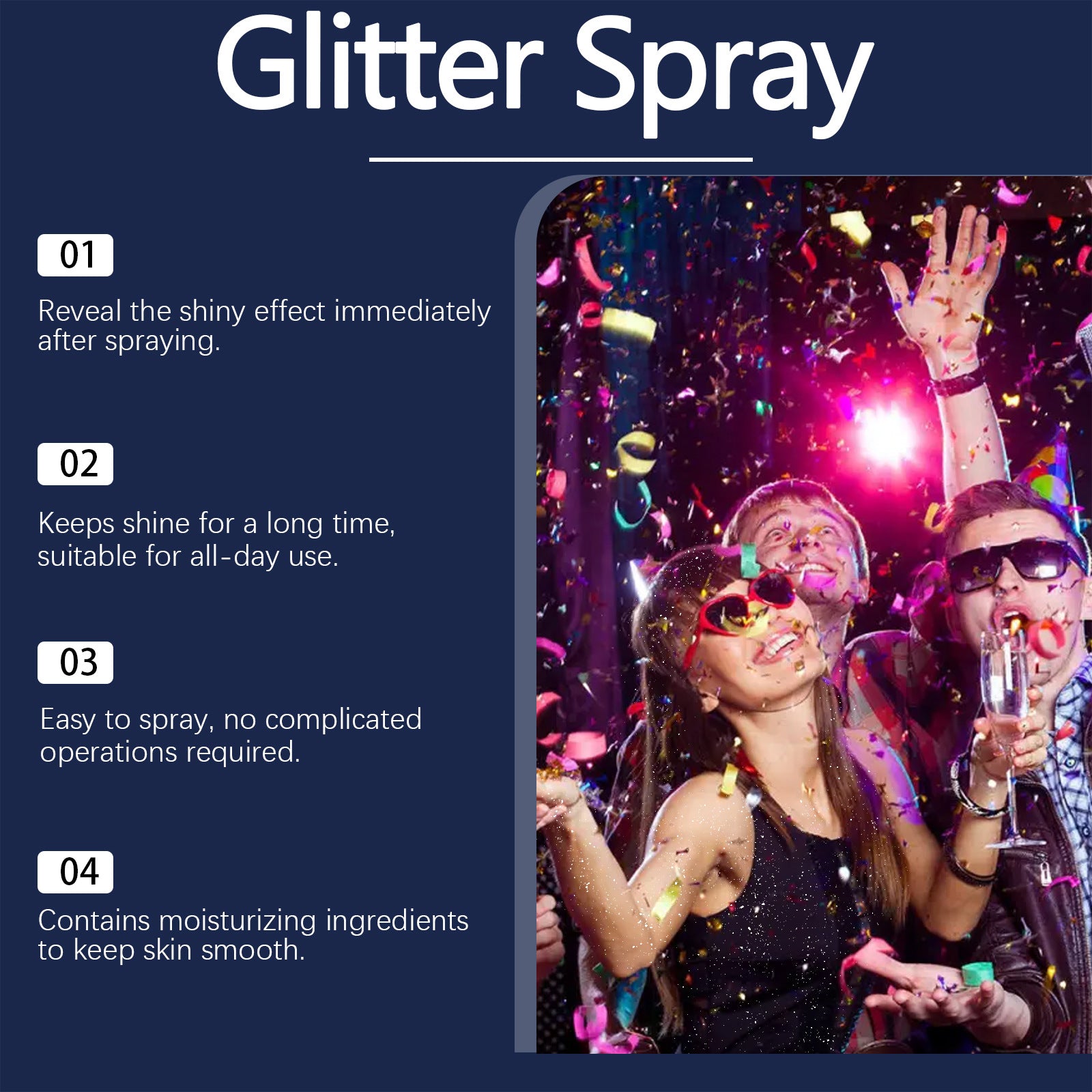 Glitter Face and Body Spray