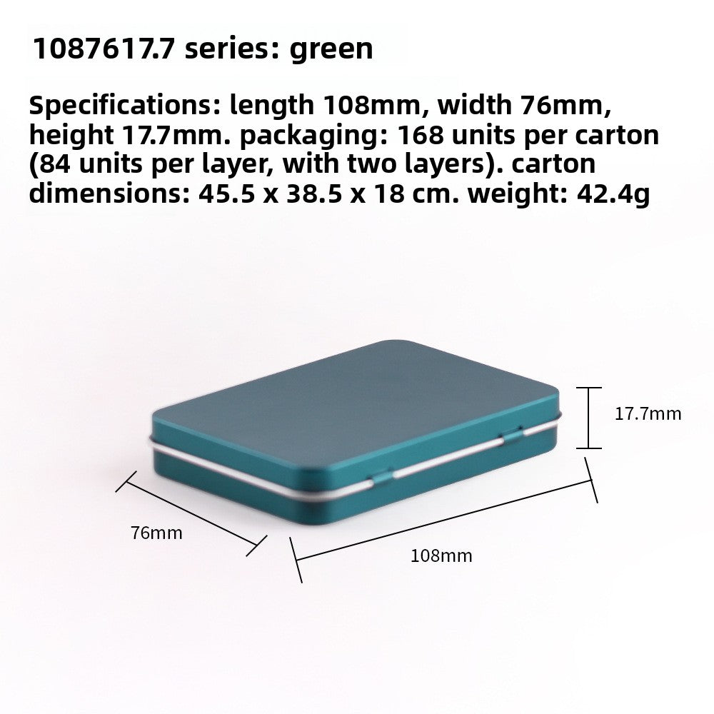 Square Tin Storage Box for Nail Art